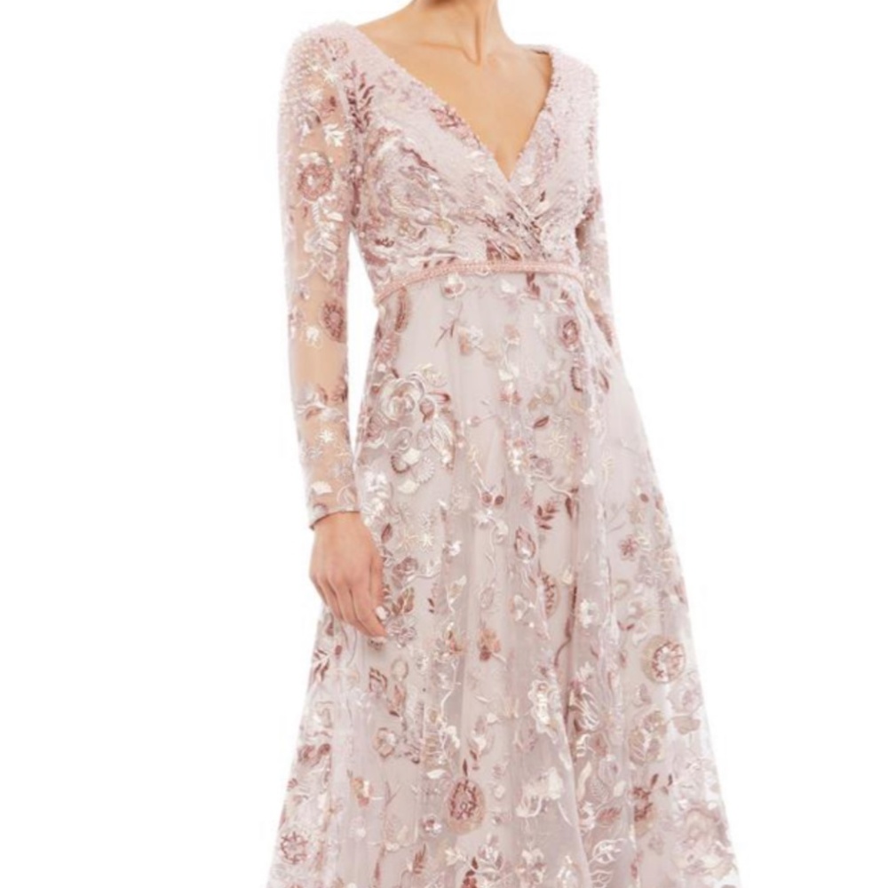 MacDuggal Evening Gown #67869 Size 8 NWT (Rose)